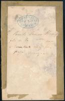 cca 1860 Mayer György fényképíró pesti műtermében készült vizitkártya, grófi családból származó férf...