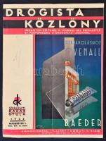 1934 Drogista Közlöny, szerkeszti: Kádár Gyula, 31. évfolyam 15. szám
