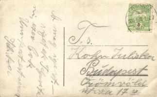 ~1908 Zsidó hölgyek, judaika. Kohn Juliska zsidó hölgynek címzett képeslap / Jewish ladies, Judaica....