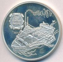 1994. 500Ft Ag "Régi dunai hajók - Carolina" T:1(PP) Adamo EM134