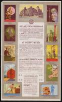 1926 Bp., A Szent Gellért Gyógyszálló fejléces számlája, okmánybélyeggel