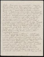 cca 1900 Bp., A Kancer'féle Ólom és Ónárugyár B.T. díszes fejléces levélpapírjára írt levél