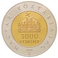 1999. 3000Ft Ag "Az államalapítás 1000. évfordulója" tanúsítvánnyal (31,67g) T:PP /  
Hun...
