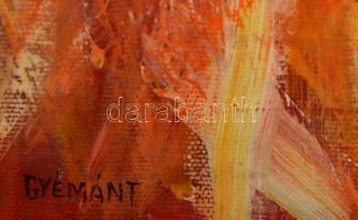 Gyémánt jelzéssel: Női formák. Olaj, vászon, 80×39 cm