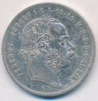 1875KB 1Ft Ag "Ferenc József / Középcímer" Körmöcbánya T:2 Hungary 1875KB 1 Forint Ag "Franz Joseph" Kremnitz C:XF Unger III.: 1464.a, Huszár: 2138., Adamo M15