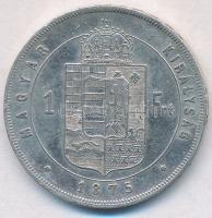 1875KB 1Ft Ag "Ferenc József / Középcímer" Körmöcbánya T:2
Hungary 1875KB 1 Forint Ag &qu...