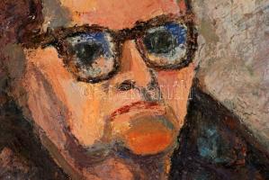 Czóbel jelzéssel: Portré. Olaj, vászon, 70×49 cm