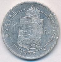 1877KB 1Ft Ag "Ferenc József / Középcímer" Körmöcbánya T:2- ph.
Hungary 1877KB 1 Forint A...
