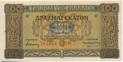 Görögország 1941. 100D T:II Greece 1941. 100 Drachmai C:XF Krause 116.a