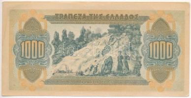 Görögország 1941. 1000D T:II
Greece 1941. 1000 Drachmai C:XF
Krause 117.a