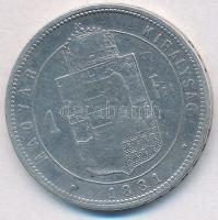 1881KB 1Ft Ag "Ferenc József / Középcímer" Körmöcbánya T:2-,3
Hungary 1881KB 1 Forint Ag ...