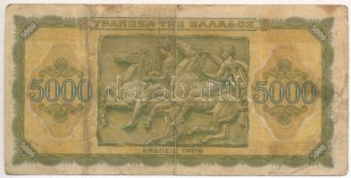 Görögország 1943. 5000D T:III
Greece 1943. 5000 Drachmai C:F
Krause 122.a