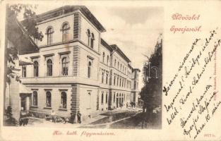 Eperjes, Presov; Kir. katolikus főgimnázium / grammar school