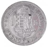 1882KB 1Ft Ag "Ferenc József / Barokk címer" Körmöcbánya T:1-,2
Hungary 1882KB 1 Forint A...