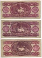 1949. 100Ft (3x) T:III,III-