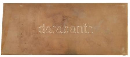 1967. "BNV (Budapesti Nemzetközi Vásár)" Br egyoldalas plakett (73x173,5mm) T:2