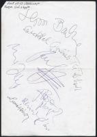 2009 a Magyar Dal Napja fellépőinek aláírásai két oldalon