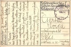 6. Gebirgs Brigade. K.u.K. Inf. Bataillon 6.38.42.50.81; Athenaeum Rt.; hátoldalon Lt. Imre Gábor ál...