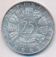 Ausztria 1961. 25Sch Ag "40 éves Burgenland" T:1-,2 Austria 1961. 25 Schilling Ag "40...