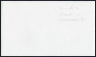 cca 1965 Dezső Pál (?-?): Hazafelé, feliratozott vintage fotóművészeti alkotás, 14x23,5 cm