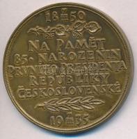 Csehszlovákia 1935. "Tomáš G. Masaryk / Na Pamět 85. Narozenin Prvního Presidenta Republiky (A ...