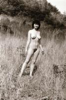 cca 1975 Szabadtéri aktfotózás, 42 db negatív felvétel, 24x36 mm