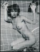 cca 1982 Menesdorfer Lajos (?-?) 2 db pecséttel jelzett vintage fotóművészeti alkotása, 24x18 cm