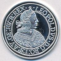 DN "Magyar tallérok utánveretben - I. Lipót tallér 1667" Ag emlékérem tanúsítvánnyal (20g/0.999/25mm) T:PP