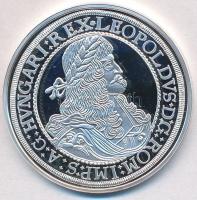 DN "Magyar tallérok utánveretben - I. Lipót tallér 1687" Ag emlékérem tanúsítvánnyal (20g/0.999/25mm) T:PP