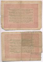 1848. 5Ft "Kossuth bankó" vörösesbarna (2x) T:IV