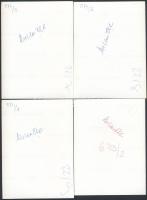 cca 1978 Kállai Ferenc(1925-2010) színművész 4 db aláírt, vintage fotója, 14x10 cm