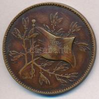 1930.  "Műegyetemi Evezős Club - 1488km" Br díjérem "LUDVIG" gyártói jelzéssel (...