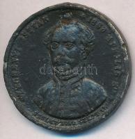 ~1860. "Széchenyi István" ón halotti emlékérem (33mm) T:3,3- ly., ü., ph., oxidáció