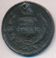 ~1860. "Széchenyi István" ón halotti emlékérem (33mm) T:3,3- ly., ü., ph., oxidáció