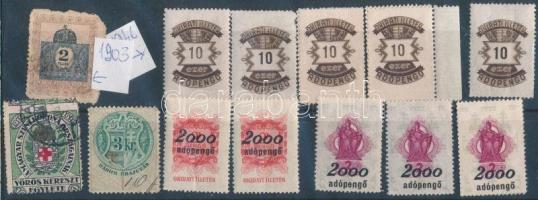 1903-1946 12 db okmánybélyeg