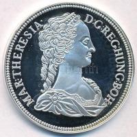 DN "Magyar tallérok utánveretben - Mária Terézia tallér 1741" Ag emlékérem tanúsítvánnyal (20g/0.999/25mm) T:PP