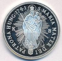 DN "Magyar tallérok utánveretben - Mária Terézia tallér 1741" Ag emlékérem tanúsítvánnyal ...