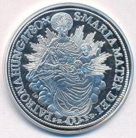 DN "Magyar tallérok utánveretben - Mária Terézia tallér 1780" Ag emlékérem tanúsítvánnyal ...