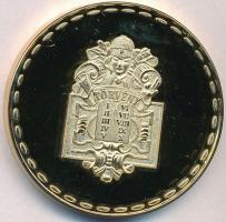 2000. "Budapesti Ügyvédi Kamara 1875-2000" aranyozott fém emlékérem (42mm) T:PP ujjlenyoma...