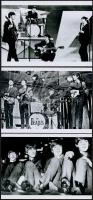 cca 1965 Beatles együttes, Fekete György (1904-1990) budapesti fényképész hagyatékában fellelt 3 db repró negatív mai nagyítása, 13x18 cm