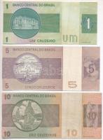 Brazília 1975. 1C + 1974. 5C + 1979. 10C T:I--III
Brasil 1975. 1 Cruzeiro + 1974. 5 Cruzeiros + 197...