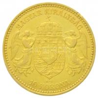 1894KB 10K Au "Ferenc József" Körmöcbánya (3.39g/0.900) T:2
Hungary 1894. 10 Korona Au &q...