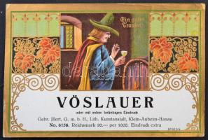 cca 1920-1940 II. Világháború előtti német italcímke gyűjtemény, italcímke mintákból, kb. 50 db, Geb...