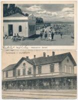 15 db RÉGI magyar és történelmi magyar városképes lap / 15 pre-1945 Hungarian and Historical Hungarian town-view postcards