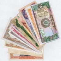 15db-os vegyes külföldi bankjegy tétel, közte Zambia, Guyana, Brazília, Szudán, Ausztria, Lengyelors...
