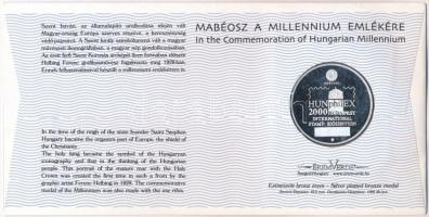 2000. MABÉOSZ sorszámozott érmés boríték "Az Államalapítás ezeréves emlékére - Szent István&quo...