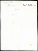 cca 1974 Zsigri Oszkár (1933-?): Falusi udvar, feliratozott, vintage fotóművészeti alkotás, 23,5x17,...