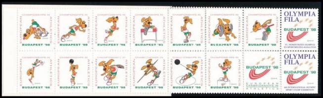 1998 Olimpiafila levélzáró 2 db bélyegfüzet