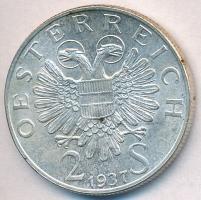 Ausztria 1937. 2Sch Ag "Karlskirche" T:1- 
Austria 1937. 2 Schilling Ag "Bicentennia...