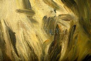 Glatz Oszkár (1872-1958): Parasztlány. Olaj, vászon, jelzett, antik keretben, 50×38 cm